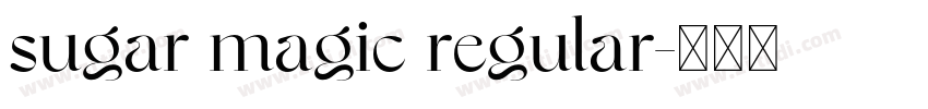 sugar magic regular字体转换